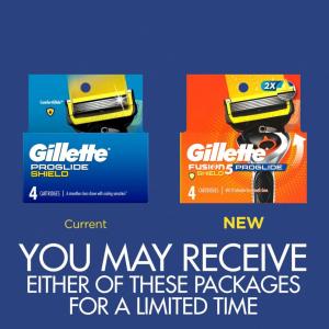 Gillette Fusion5 Pro Glide Shield Razor Blades For Men, 4 Blade Refills