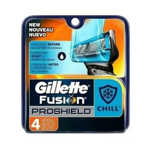Gillette Fusion5 Pro Glide Chill Razor Blades For Men, 4 Blade Refills