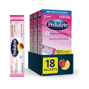 Pedialyte Strawberry Lemonade Electrolyte Powder 6-0.6 Oz Packets