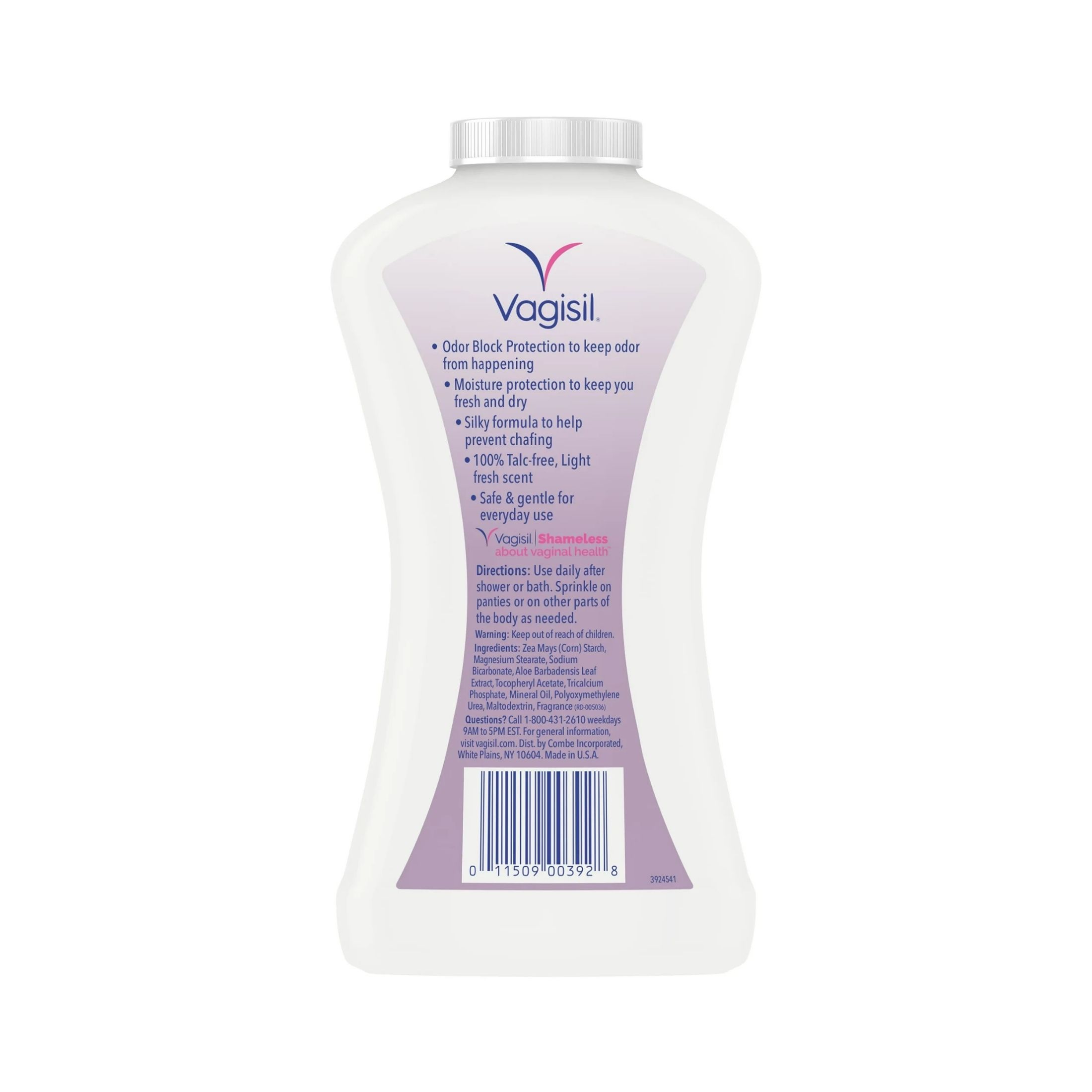 Vagisil Daily Intimate Deodorant Powder, With Patented Odor Block Protection And 100% Talc-Free, 8 Ounce