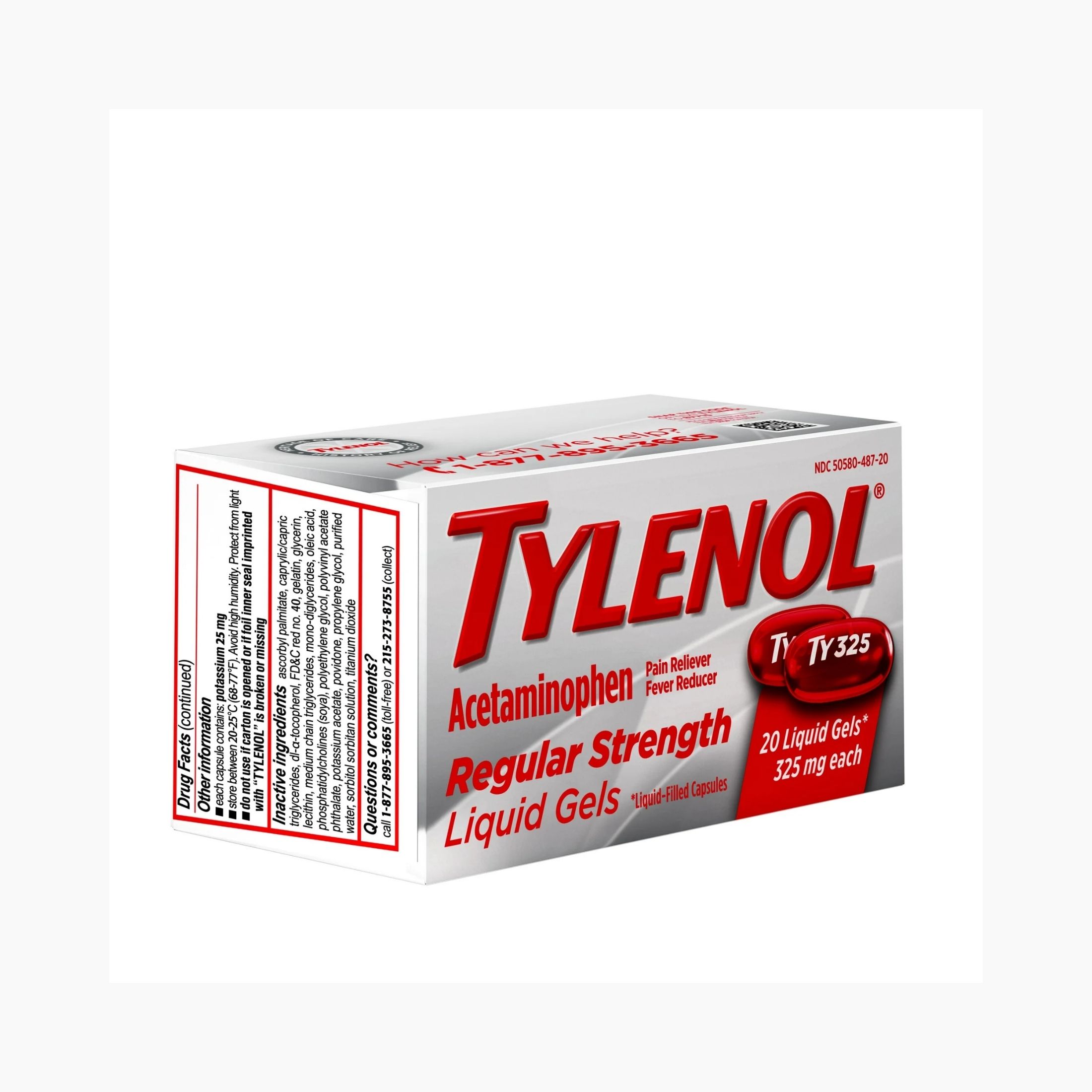 Tylenol Regular Strength Liquid Gels 325 Mg Acetaminophen