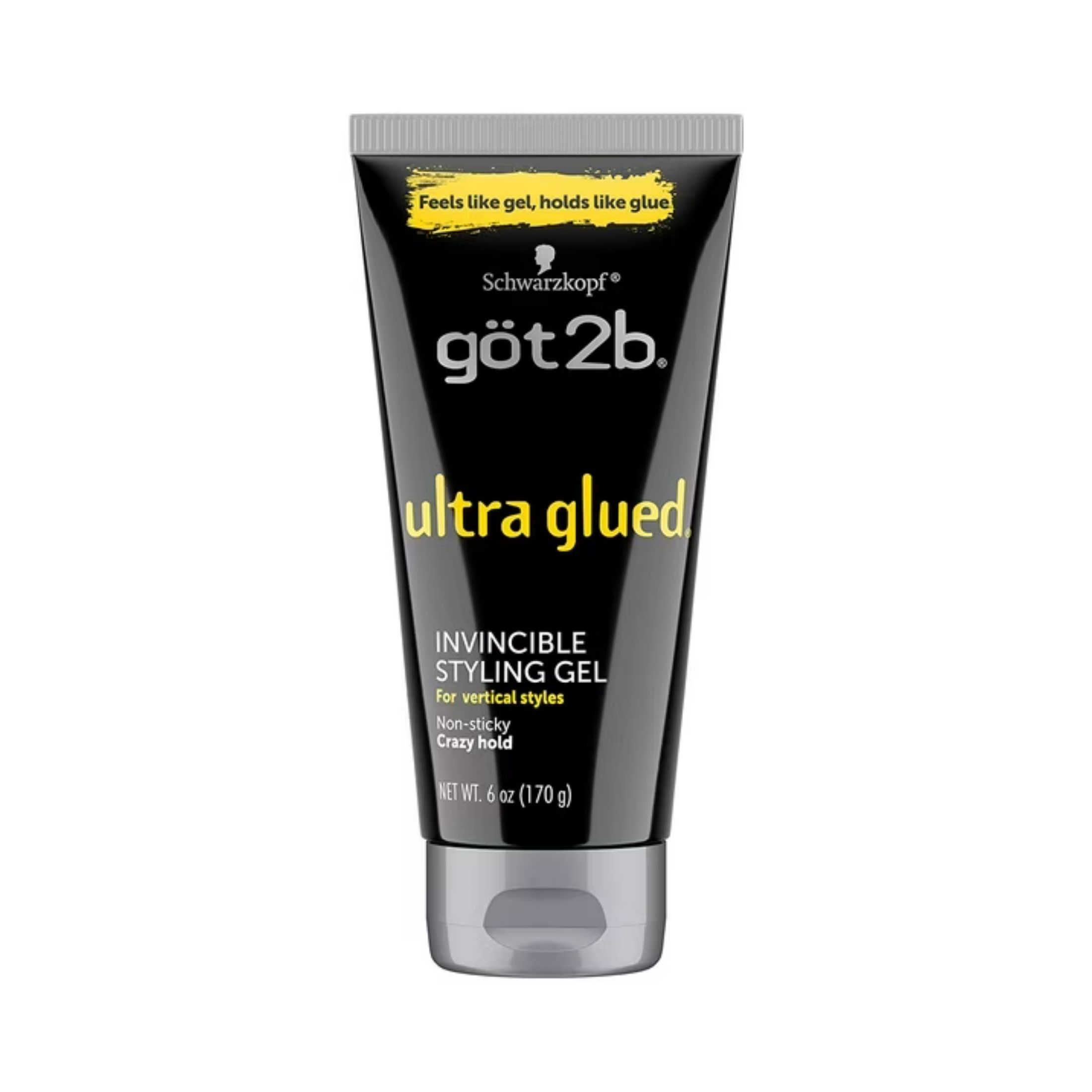 Got2b Ultra Glued Invincible Styling Hair Gel, 6 Ounce