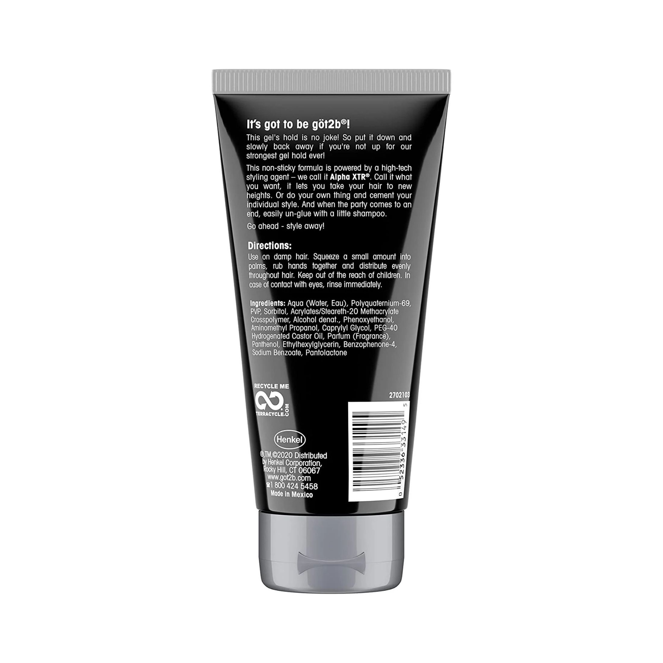 Got2b Ultra Glued Invincible Styling Hair Gel, 6 Ounce