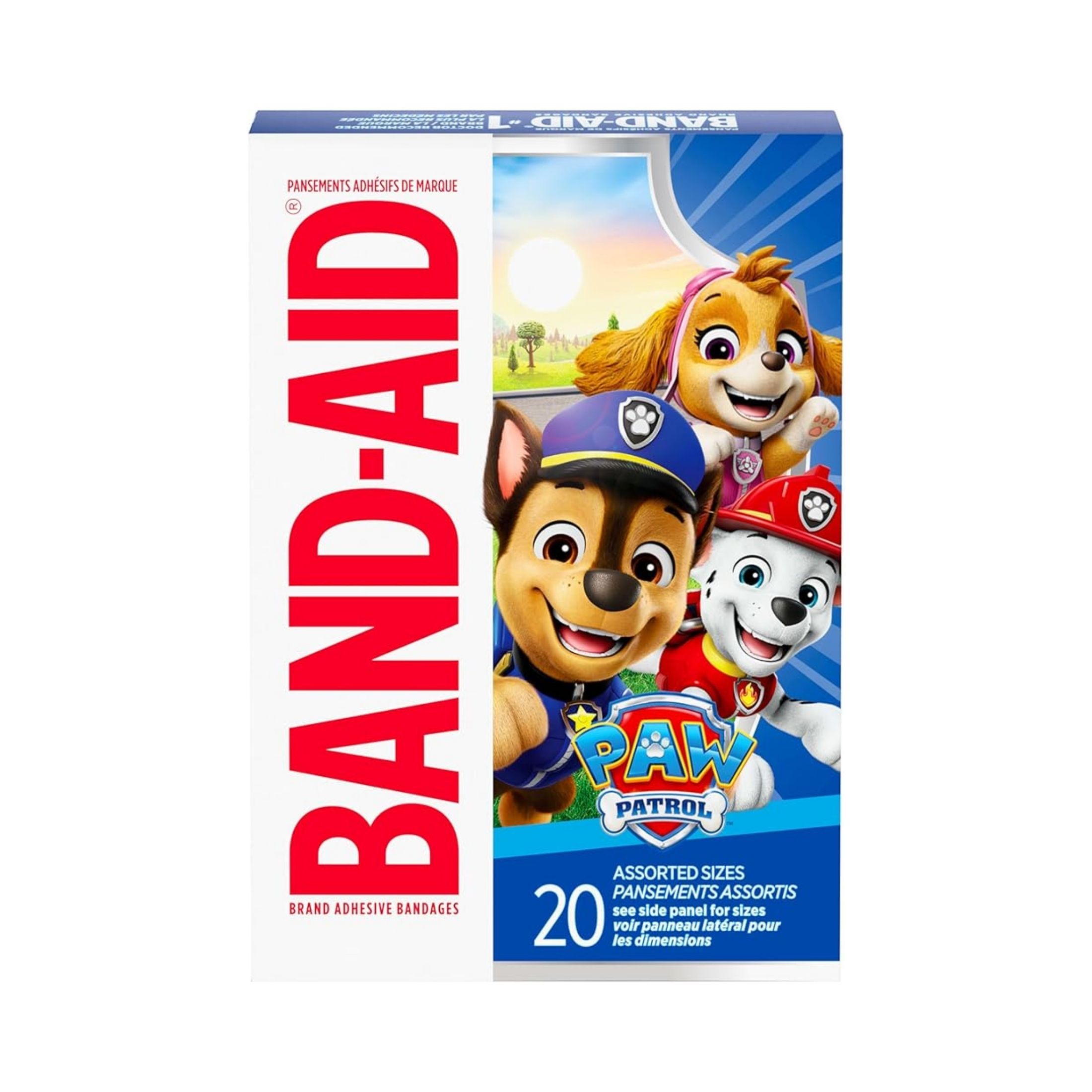 Band-Aid Brand Nickelodeon Paw Patrol Adhesive Bandages, Assorted Sizes