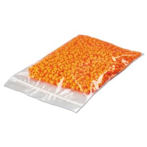 General Supply Zip Reclosable Poly Bags, 2 Mil, 3" X 5", Clear, 1