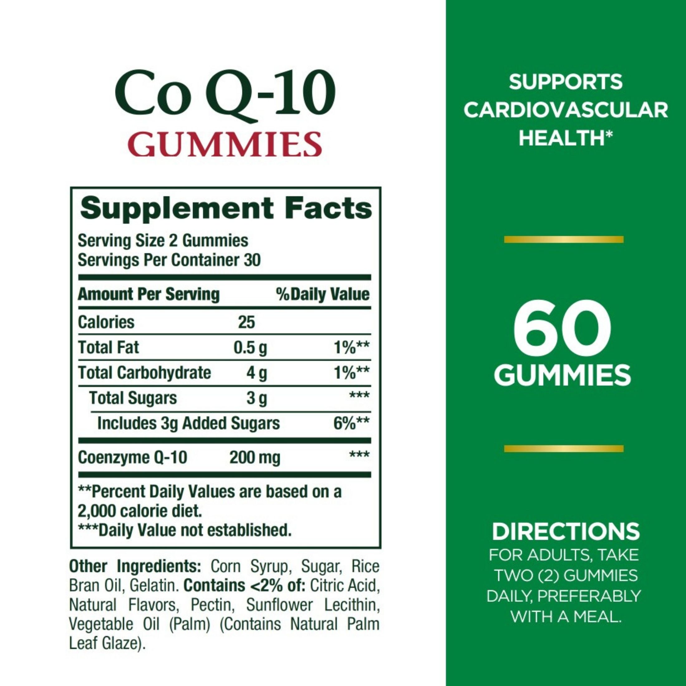 Nature's Bounty Co Q-10 Gummies, Peach Mango, 100 Mg, 60 Gummies