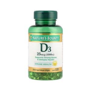 Nature's Bounty Vitamin D3, 25 Mcg, Rapid Release Softgels