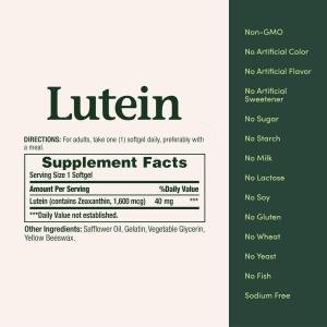 Nature's Bounty Lutein, 40 Mg, Rapid Release Softgels