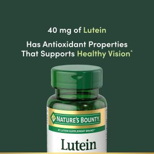 Nature's Bounty Lutein, 40 Mg, Rapid Release Softgels