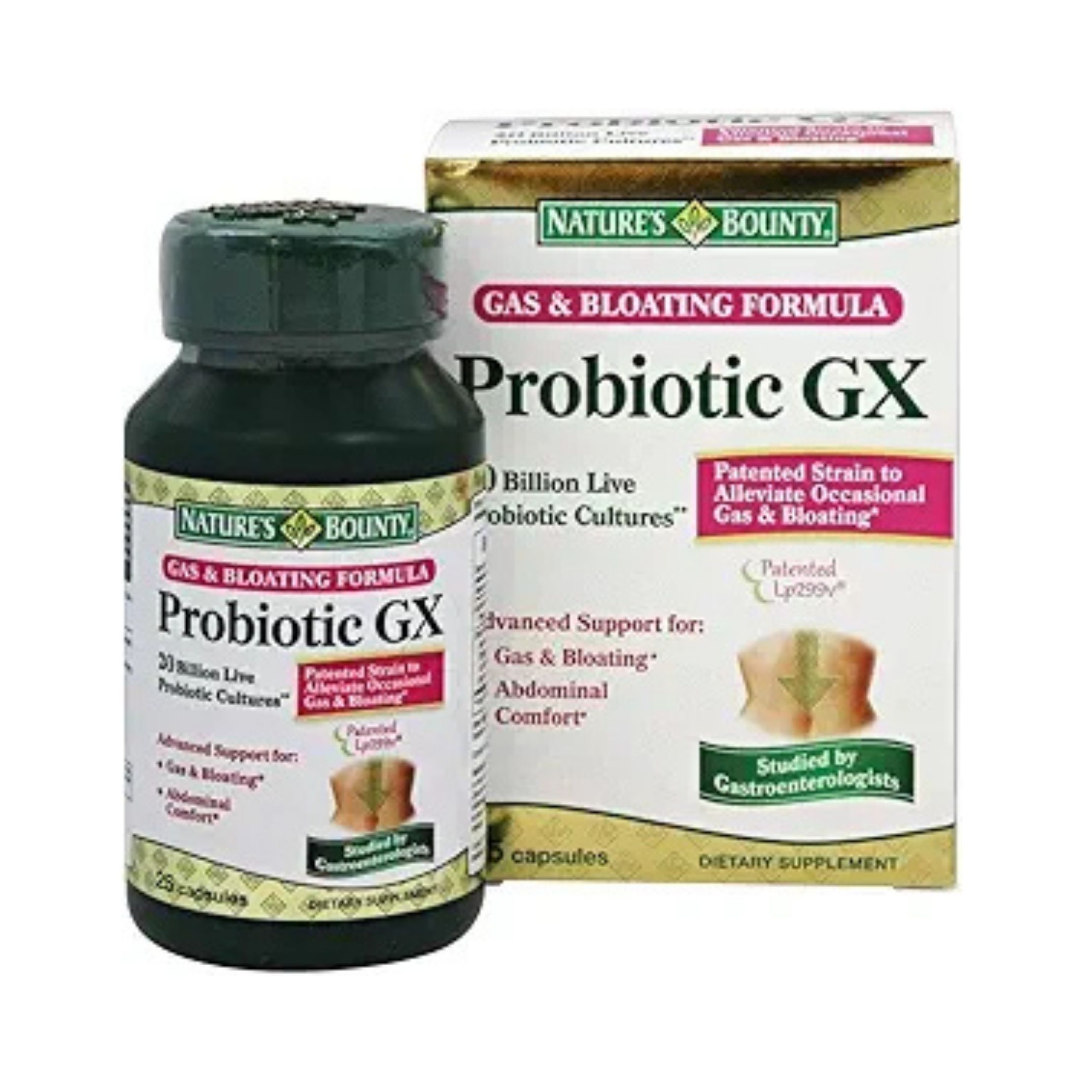 Nature's Bounty Dietary Supplement, Probiotic Gx, Gas & Bloating Formula, Digestive Health, Capsules