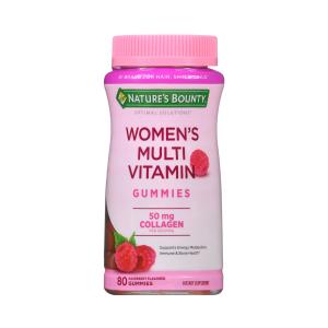 Nature's Bounty Optimal Solutions Multivitamin, Women's, 50 Mg, Raspberry Flavored, Gummies