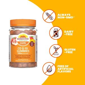 Sundown Naturals Co Q-10 200 Mg Gummies Peach Mango Flavor