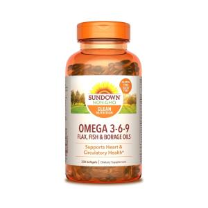 Sundown Naturals Triple Omega 3-6-9 Softgels