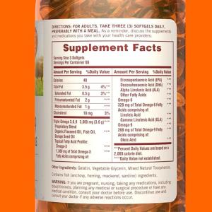 Sundown Naturals Triple Omega 3-6-9 Softgels
