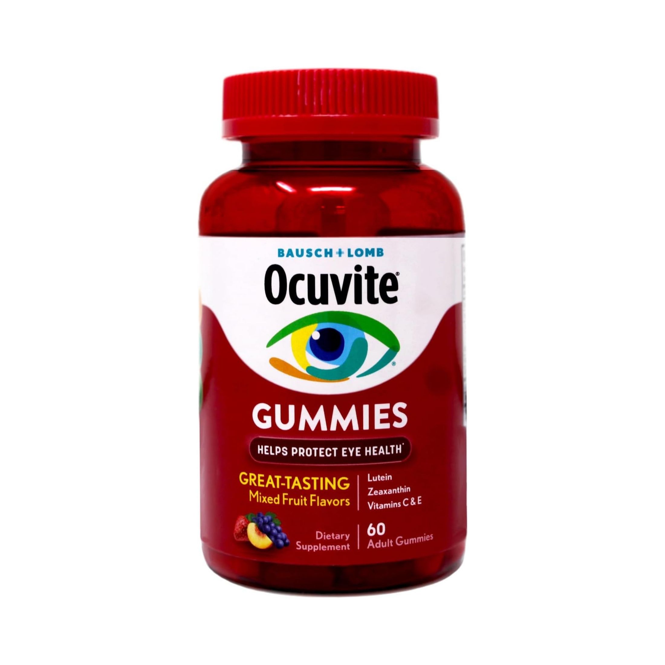 Ocuvite Adult Gummies Mixed Fruit Flavors Eye Health