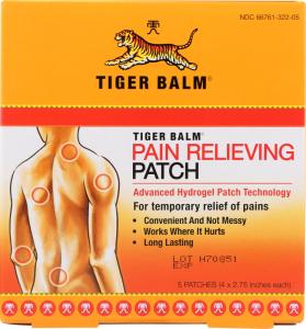 Tiger Balm Pain Relieving Patch, 5 Patches