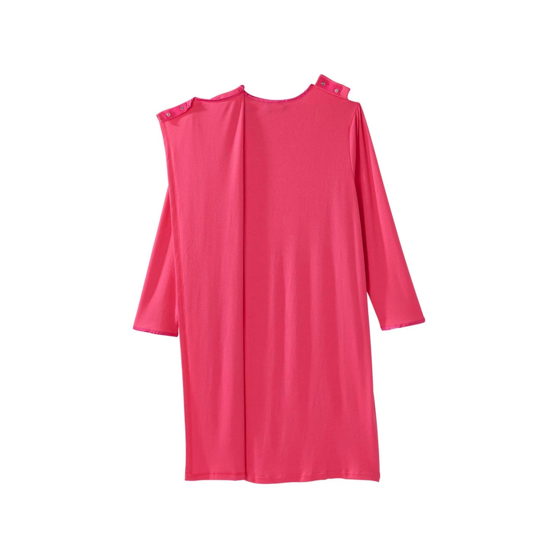 Silverts Women's Antimicrobial Open Back Nightgown Pink