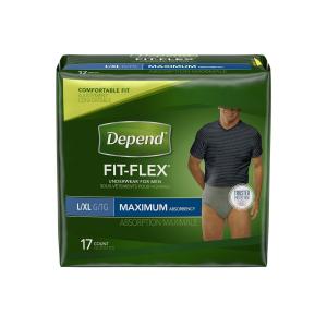Depend Fit-Flex Underwear For Men, Maximum Absorbency, L/XL