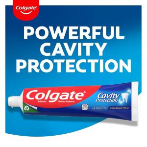 Colgate Great Regular Flavor Cavity Protection Anticavity Fluoride Toothpaste - 6 Ounce