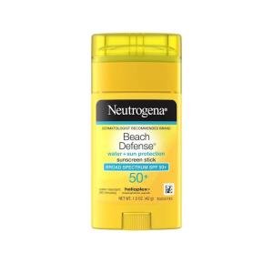 Neutrogena Sunscreen Stick, Water + Sun Protection, Broad Spectrum SPF 50+ 1.5 Oz