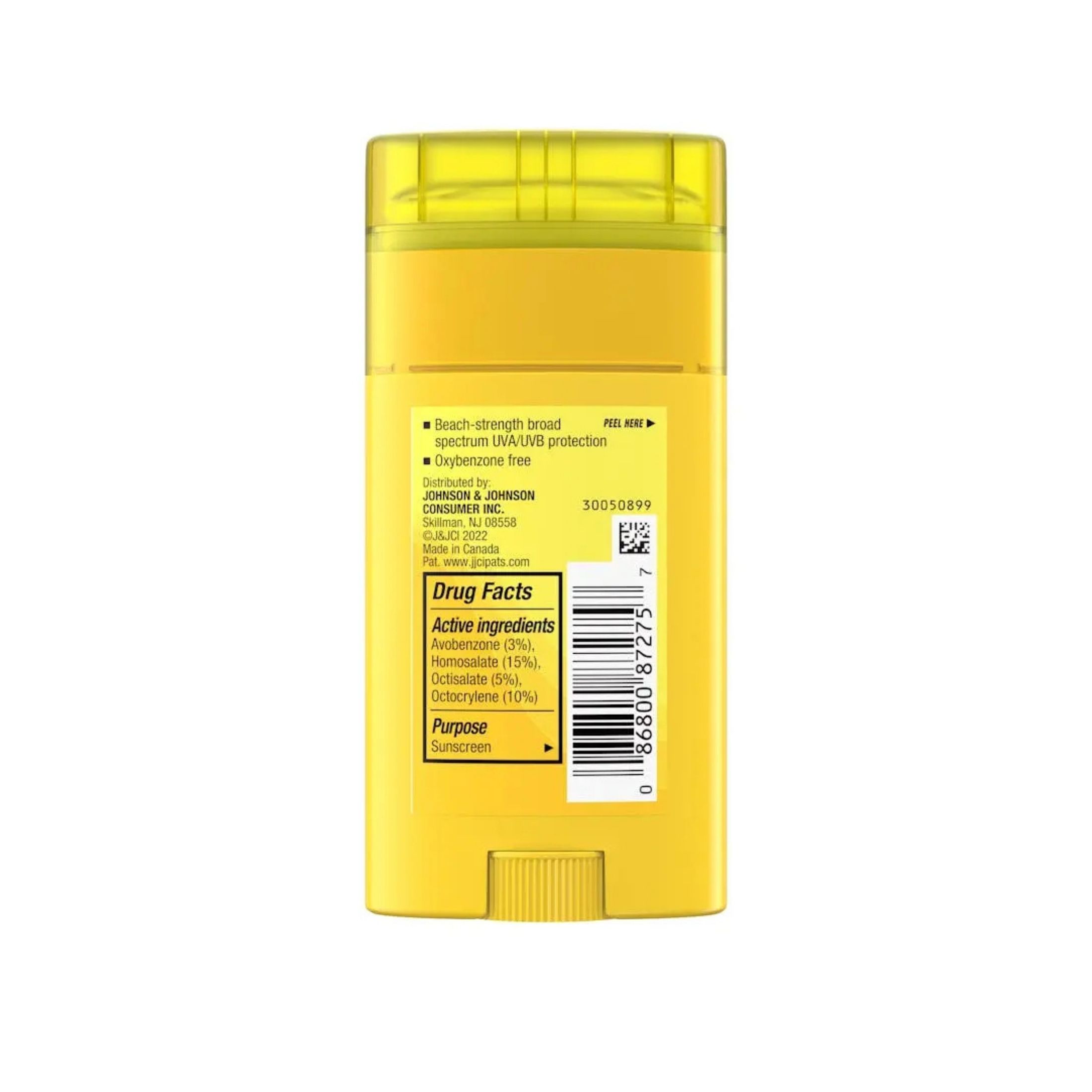 Neutrogena Sunscreen Stick, Water + Sun Protection, Broad Spectrum SPF 50+ 1.5 Oz