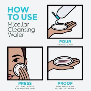 Garnier SkinActive, Micellar Cleansing Water, All-in-1 Makeup Remover Even Waterproof Mascara, All Skin Types, 13.5 Fl Oz (400 Ml)