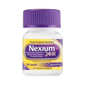 Nexium 24HR Delayed Release Heartburn Relief Tablets, Esomeprazole Magnesium Acid Reducer, 20 Mg