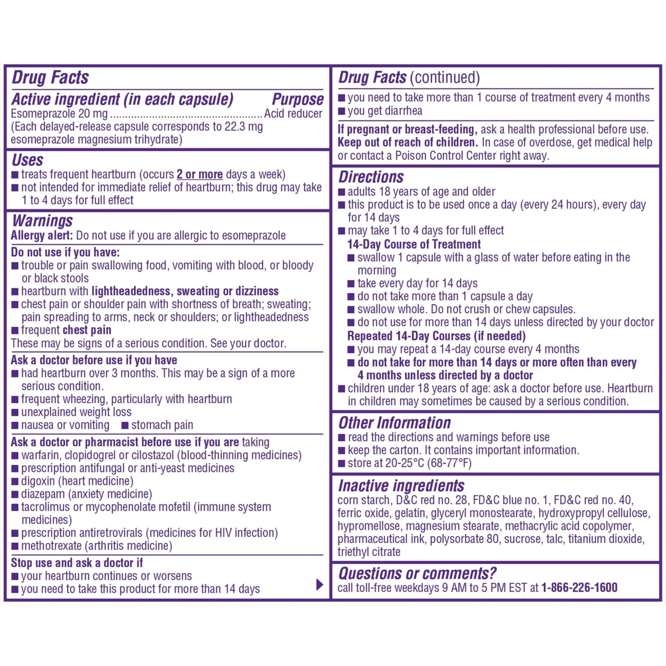 Nexium 24HR Delayed Release Heartburn Relief Tablets, Esomeprazole Magnesium Acid Reducer, 20 Mg