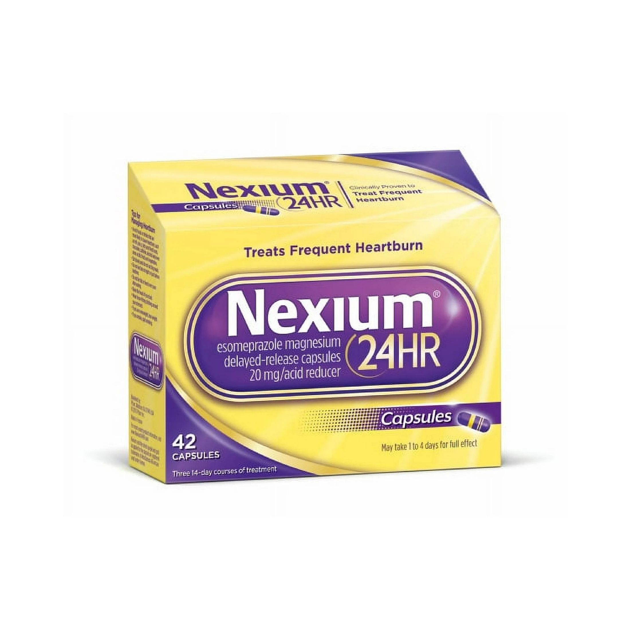 Nexium 24-Hour Delayed Release Heartburn Relief Tablets With Esomeprazole Magnesium Acid Reducer - 42ct