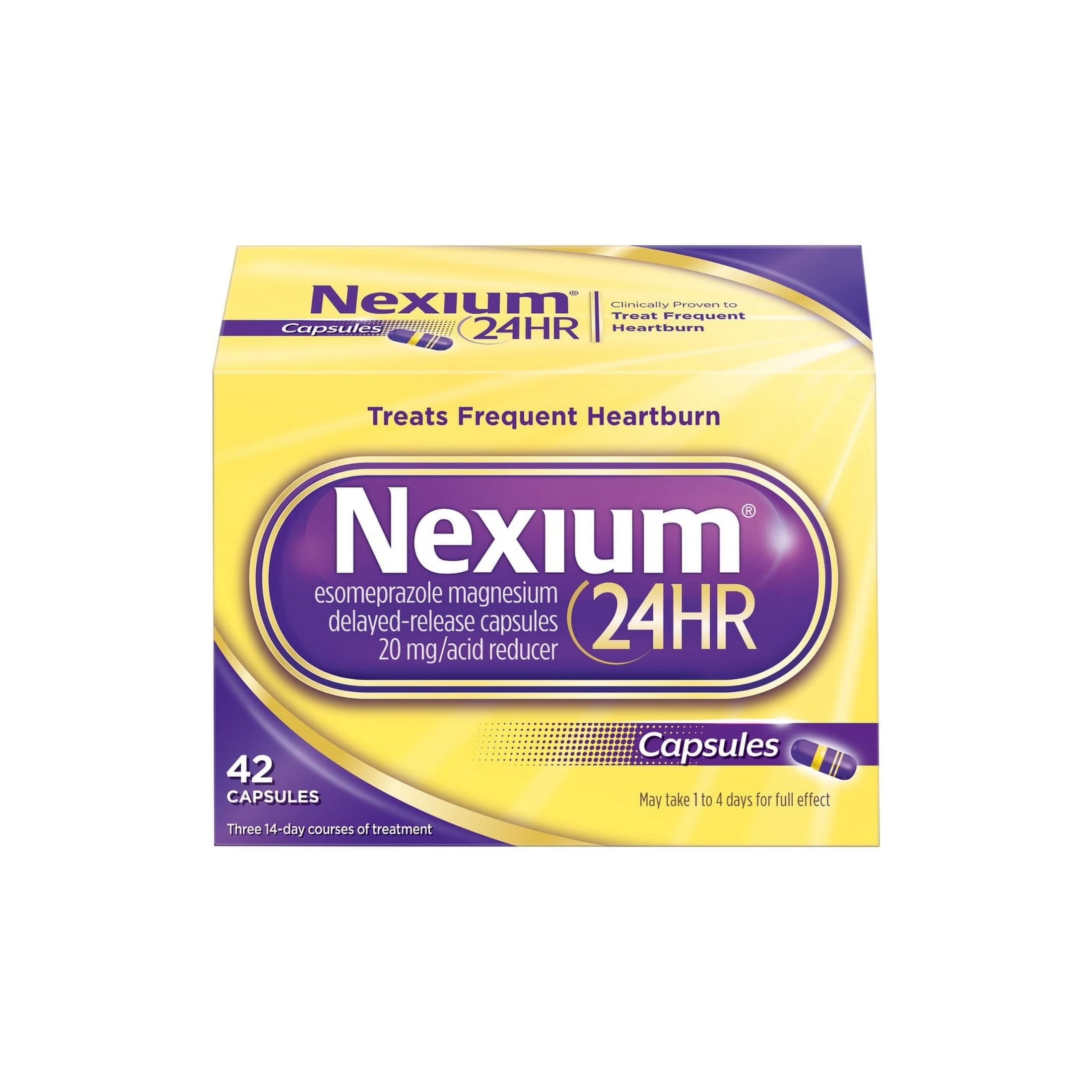 Nexium 24-Hour Delayed Release Heartburn Relief Tablets With Esomeprazole Magnesium Acid Reducer - 42ct