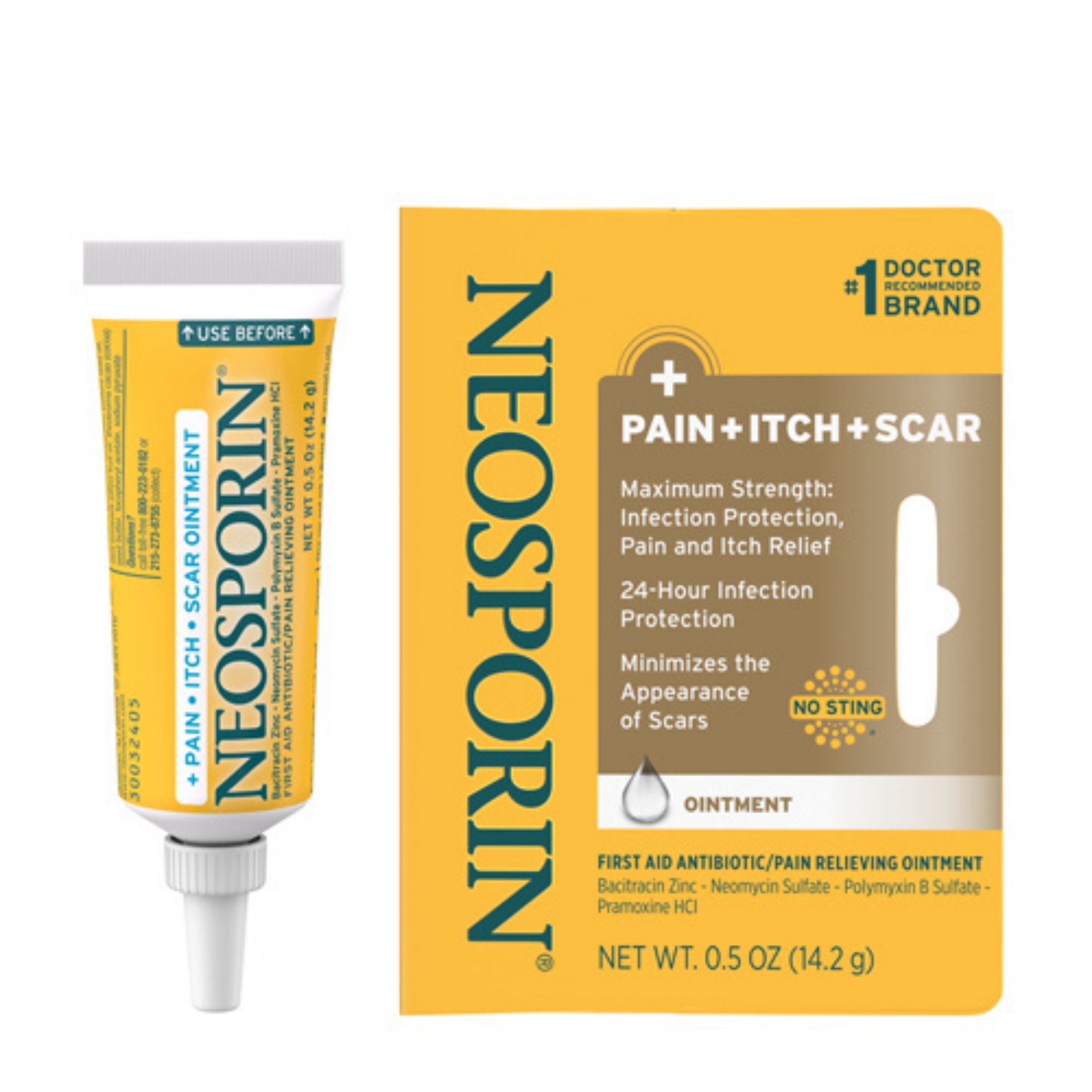 Neosporin Pain, Itch, Scar Antibiotic First Aid Ointment - 1 Oz