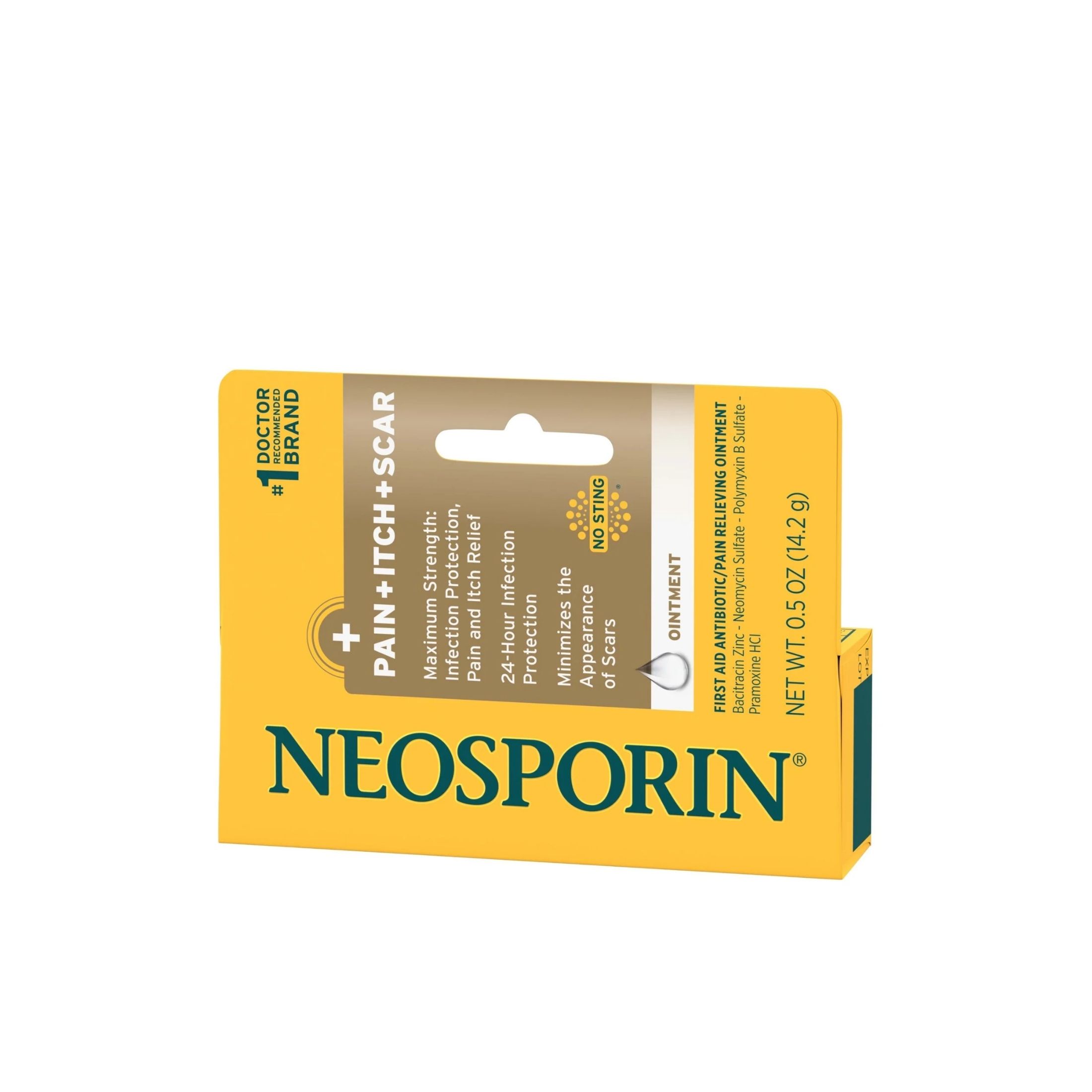 Neosporin Pain + Itch + Scar Ointment, Maximum Strength, No Sting