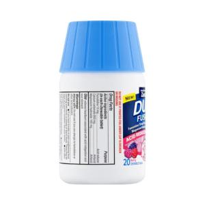 Duo Fusion Acid Reducer + Antacid, Chewable Tablets, Berry