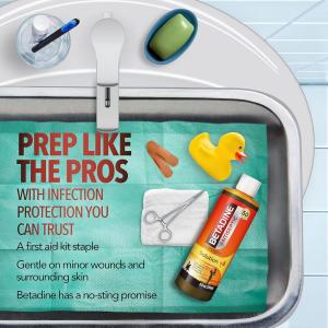 Betadine Antiseptic First Aid Spray, Povidone-Iodine 5