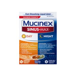 Mucinex Sinus-Max Day And Night Liquid Gels, 24CT