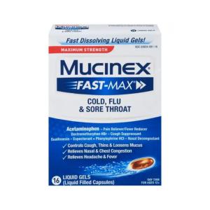 Mucinex Cold, Flu & Sore Throat, Maximum Strength, Day Time, Liquid Gels