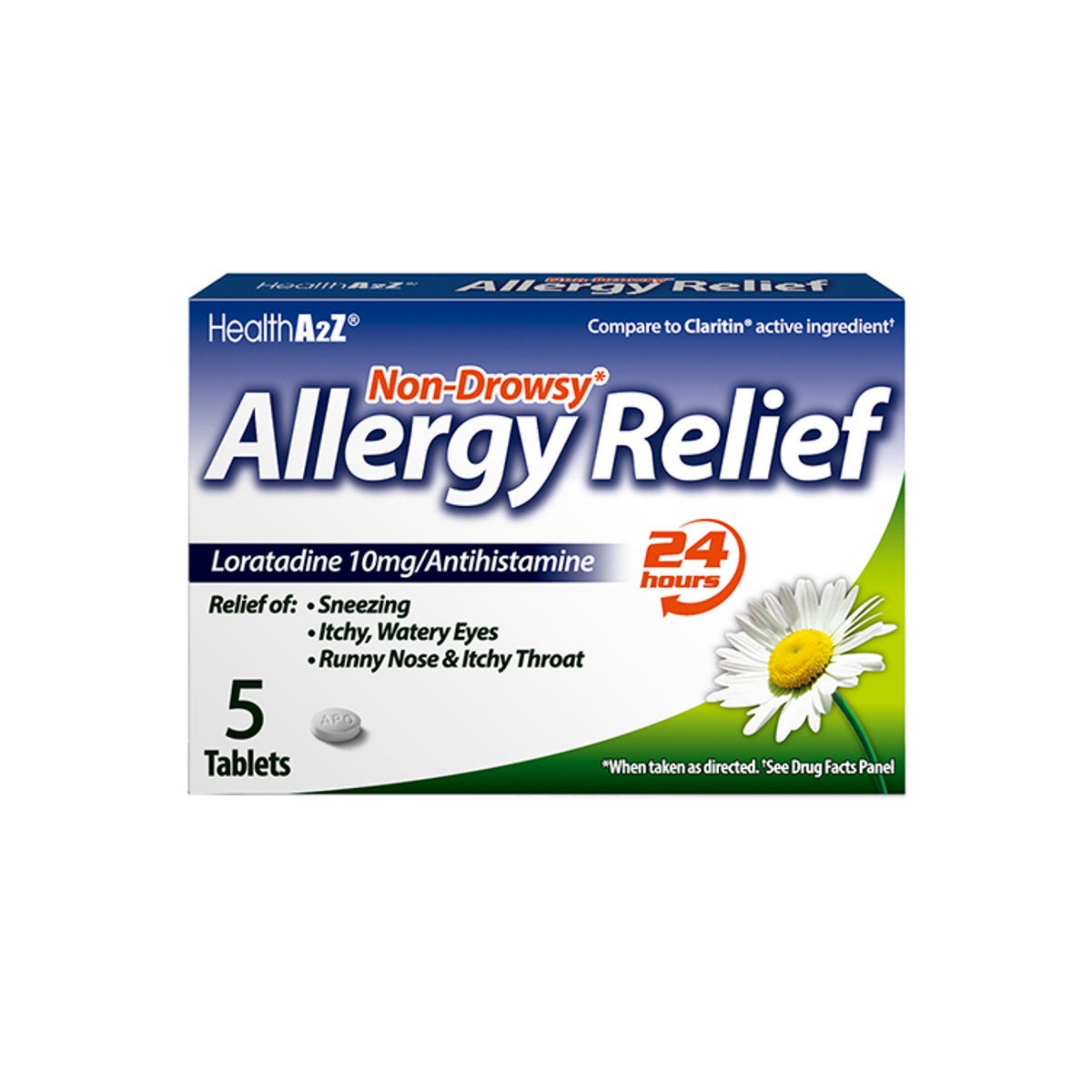 HealthA2Z Allergy Relief Tablets, Compare To Claritin