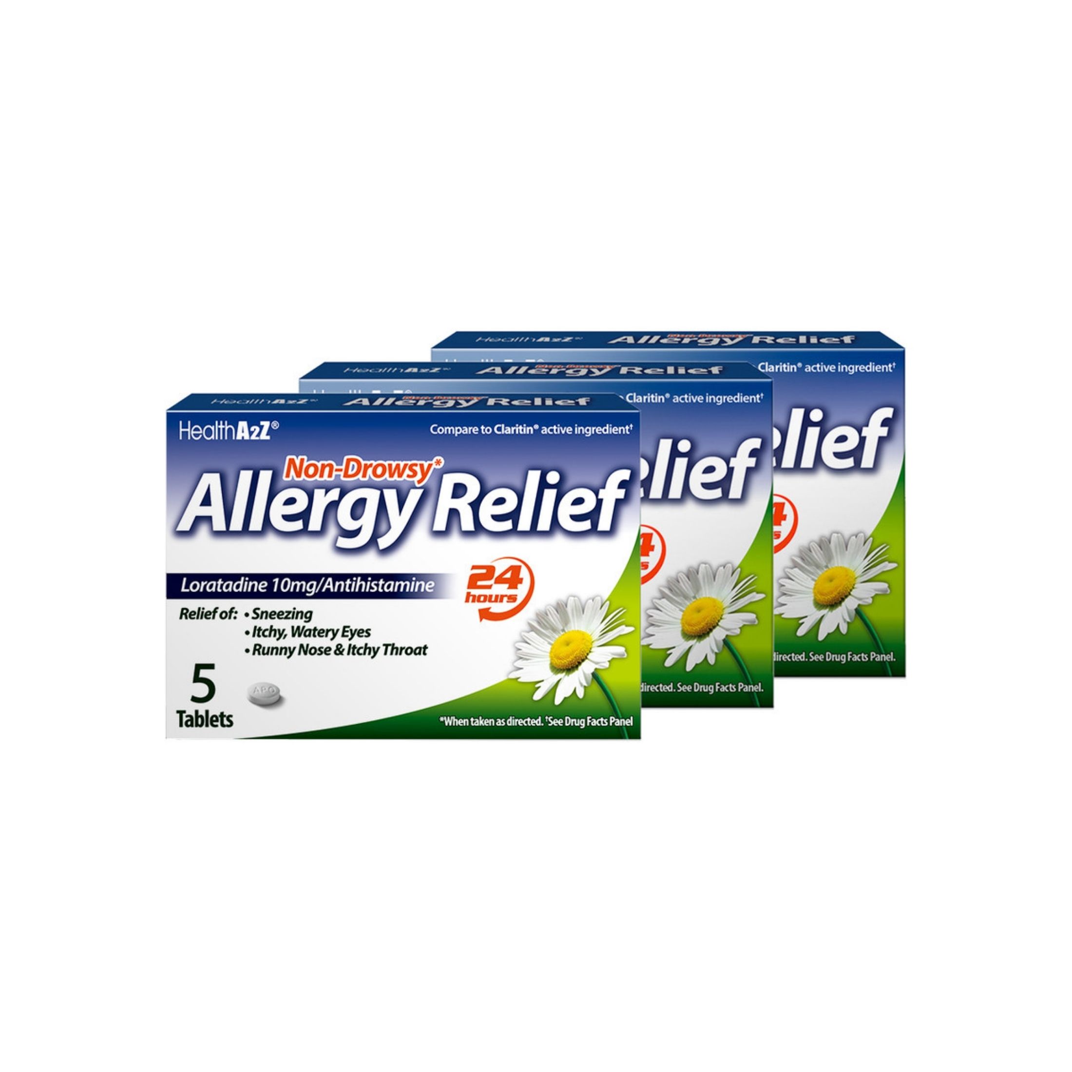 HealthA2Z Allergy Relief Tablets, Compare To Claritin