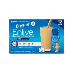 Ensure Enlive Nutrition Shake, Vanilla, 24 Ea/237ML