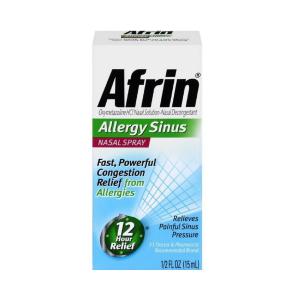 Afrin Nasal Spray 12 Hour Relief, Allergy Sinus, 0.5 Fl Oz