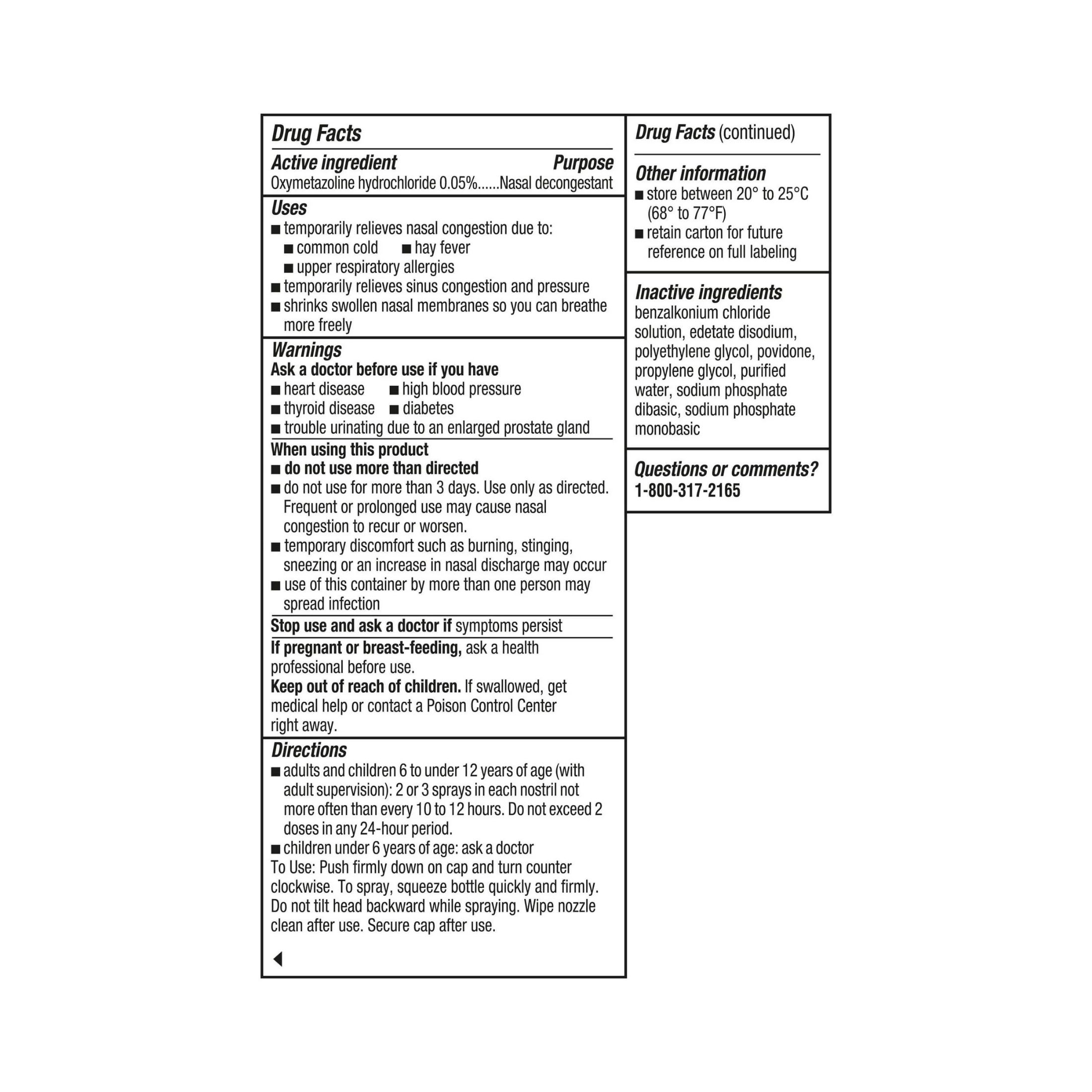 Afrin Original Maximum Strength Nasal Spray 1 Fl Oz