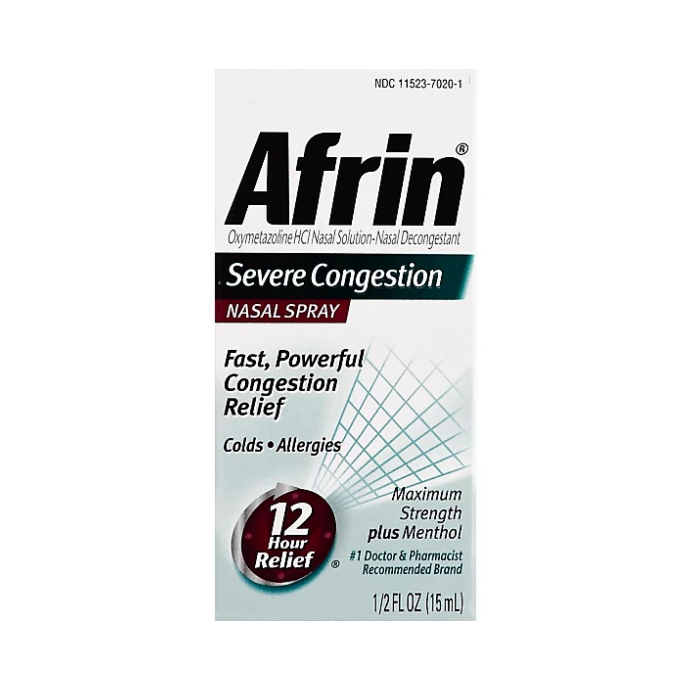 Afrin Maximum Strength Severe Congestion Nasal Spray, 1/2 Fl Oz