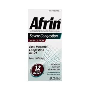 Afrin Maximum Strength Severe Congestion Nasal Spray, 1/2 Fl Oz