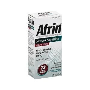 Afrin Maximum Strength Severe Congestion Nasal Spray, 1/2 Fl Oz