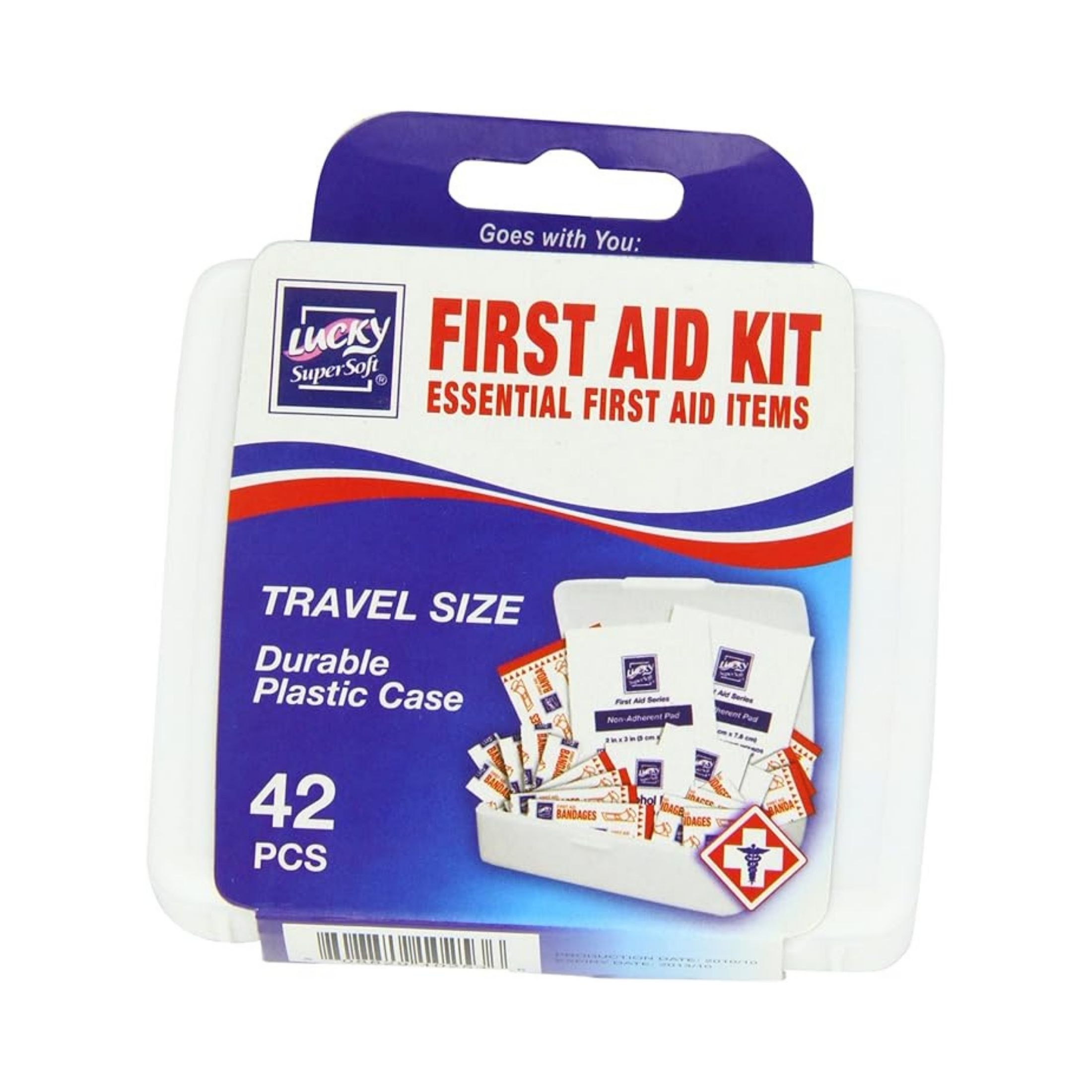 Lucky Super Soft Travel Size First Aid Kit 42 Pieces