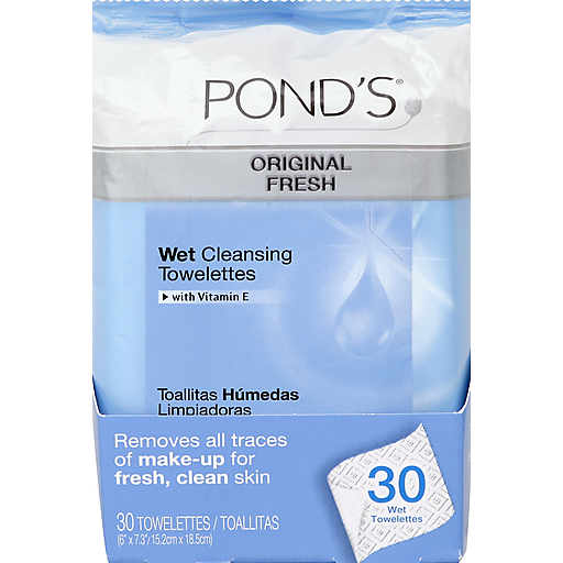 Pond's Cleansing Towelettes, Wet