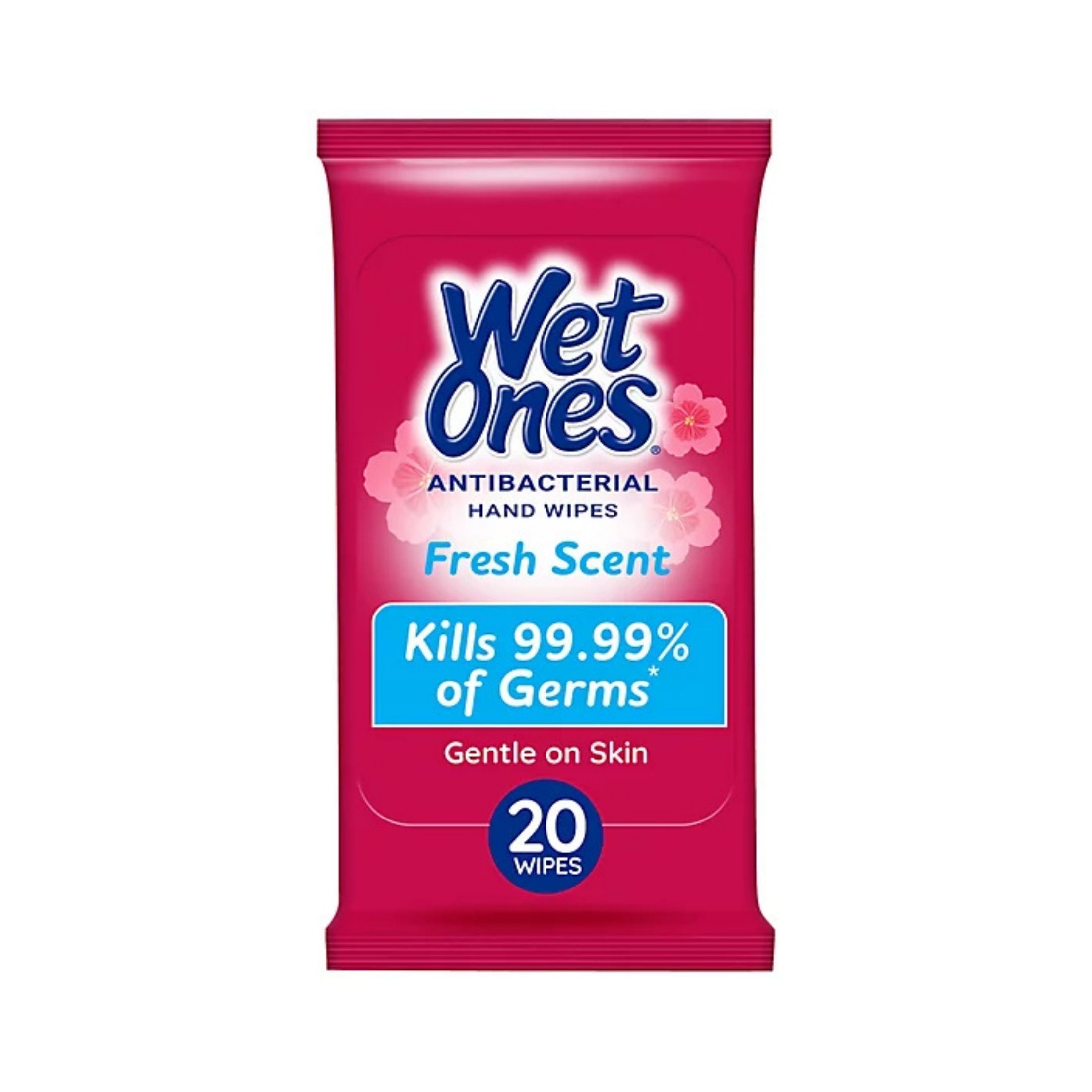 Wet Ones Antibacterial Hand Wipes Travel Pack, Fresh Scent, 20ct