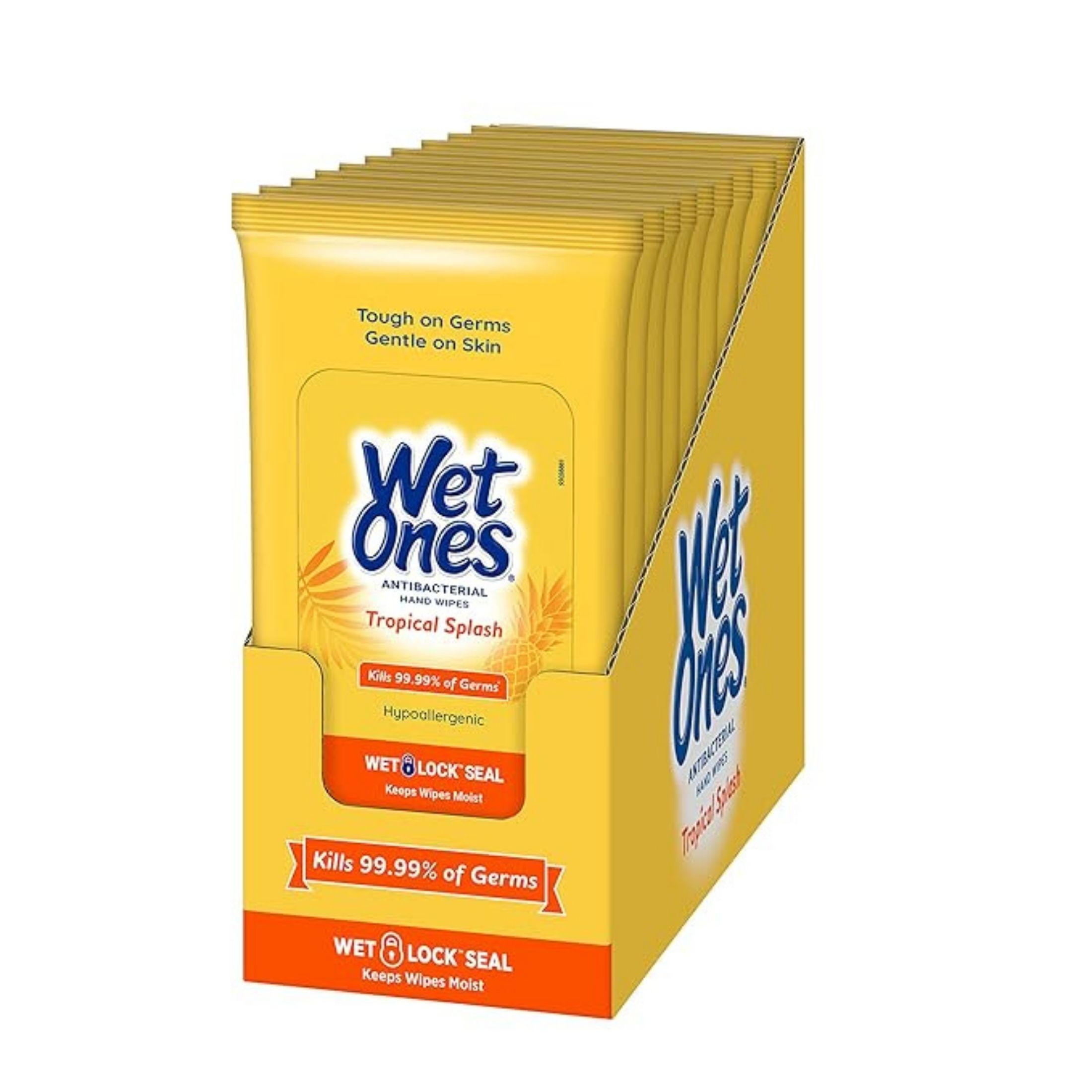Wet Ones Antibacterial Hand Wipes Travel Pack - Tropical Splash - 20ct