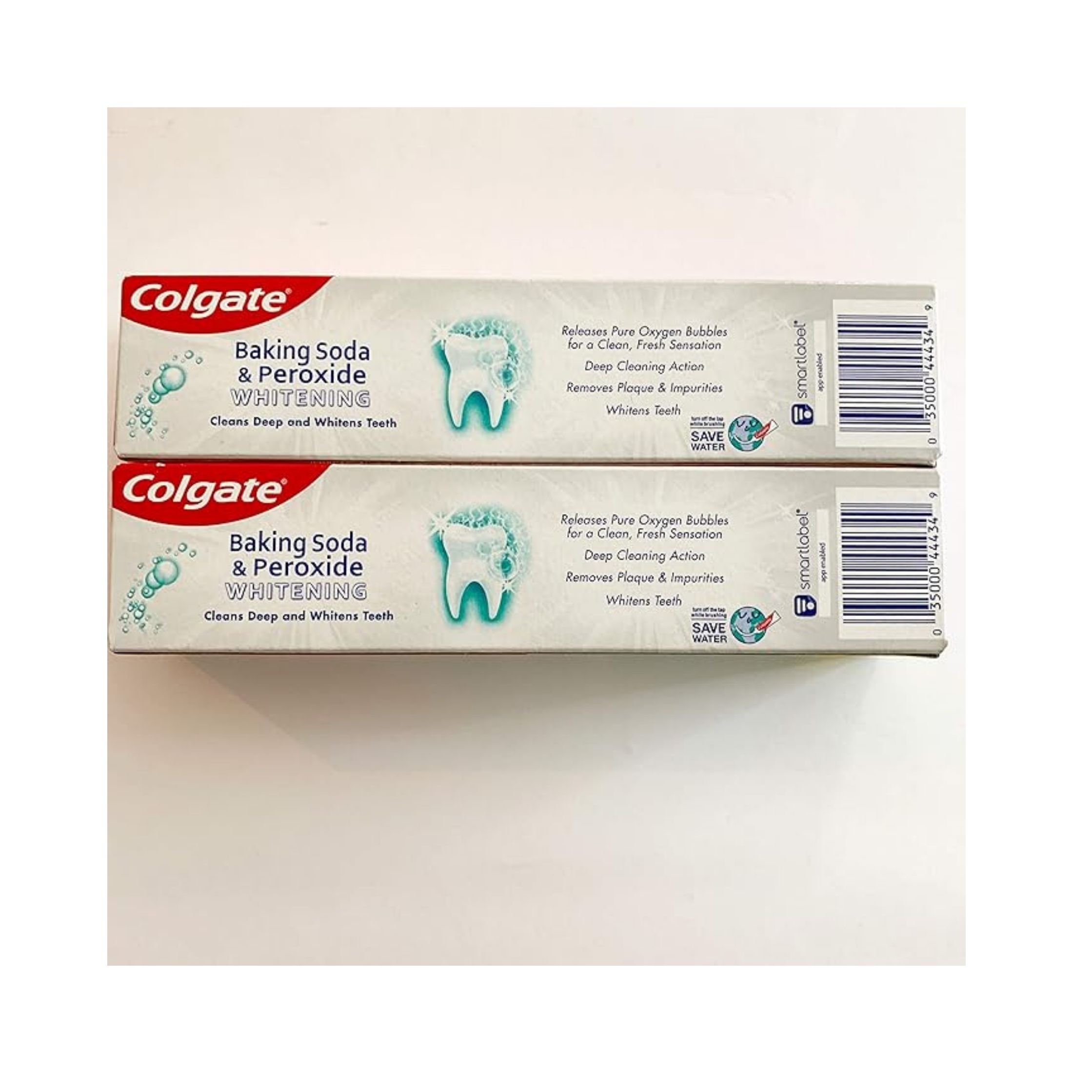 Colgate Gel Anticavity Fluoride, Baking Soda & Peroxide Whitening Frosty Mint Stripe Toothpaste 6 Oz