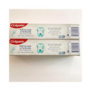 Colgate Gel Anticavity Fluoride, Baking Soda & Peroxide Whitening Frosty Mint Stripe Toothpaste 6 Oz
